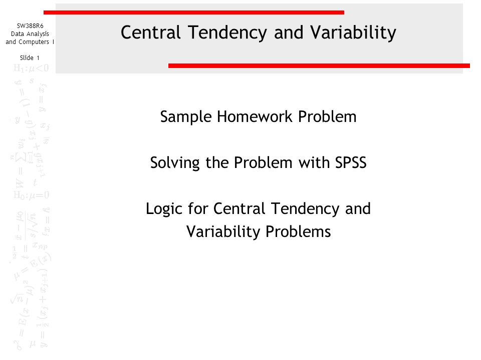 Homework Problem