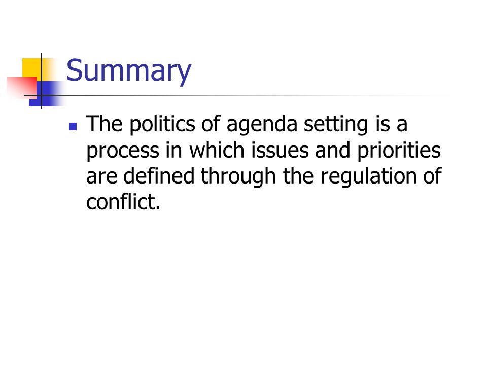 agenda setting definition