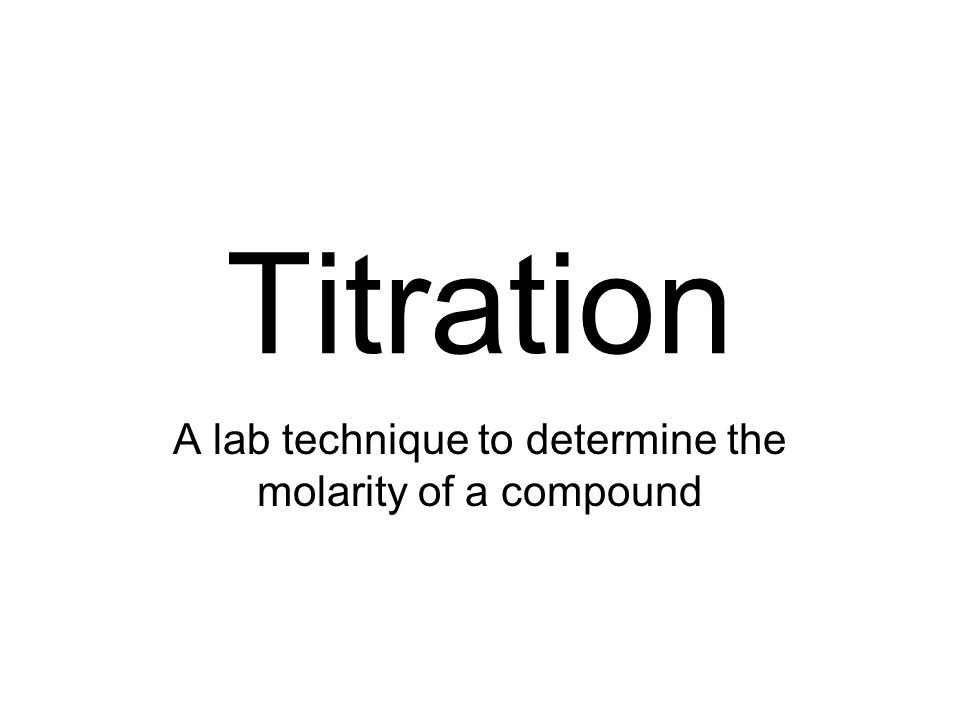 titration lab