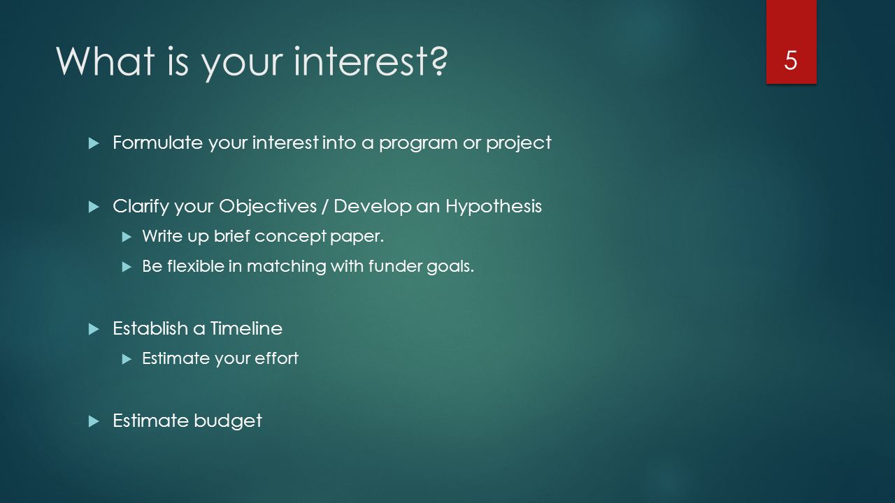 what is your interest