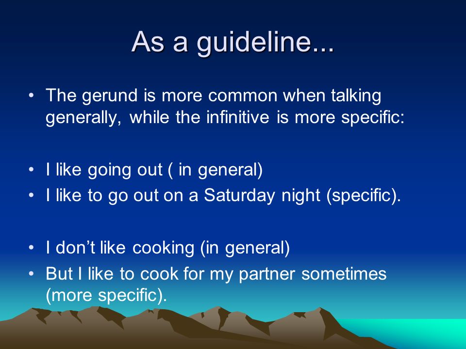 As a guideline...