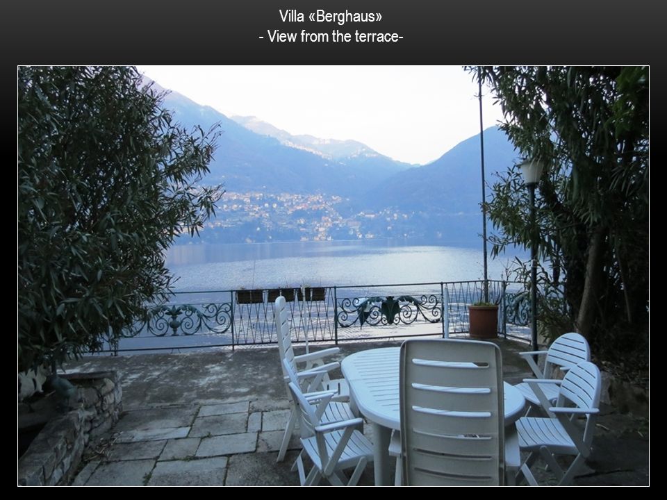 Villa «Berghaus» - View from the terrace-