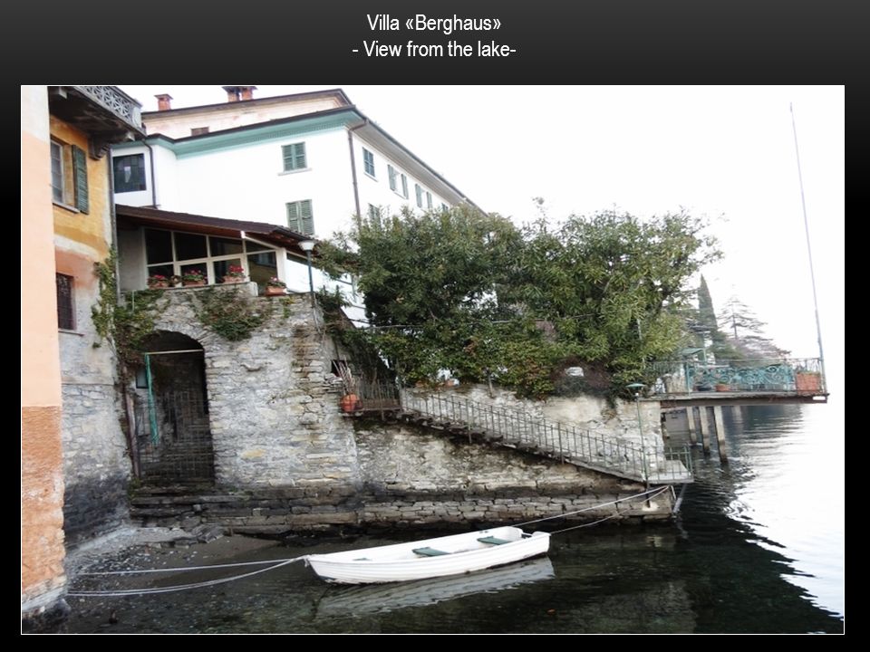 Villa «Berghaus» - View from the lake-