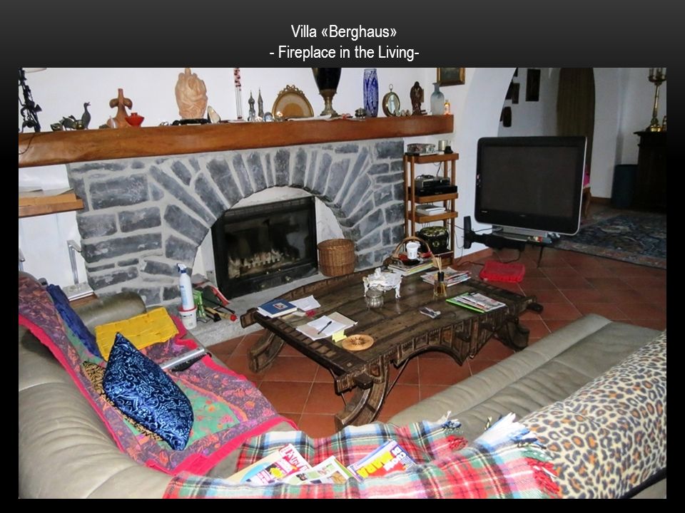Villa «Berghaus» - Fireplace in the Living-