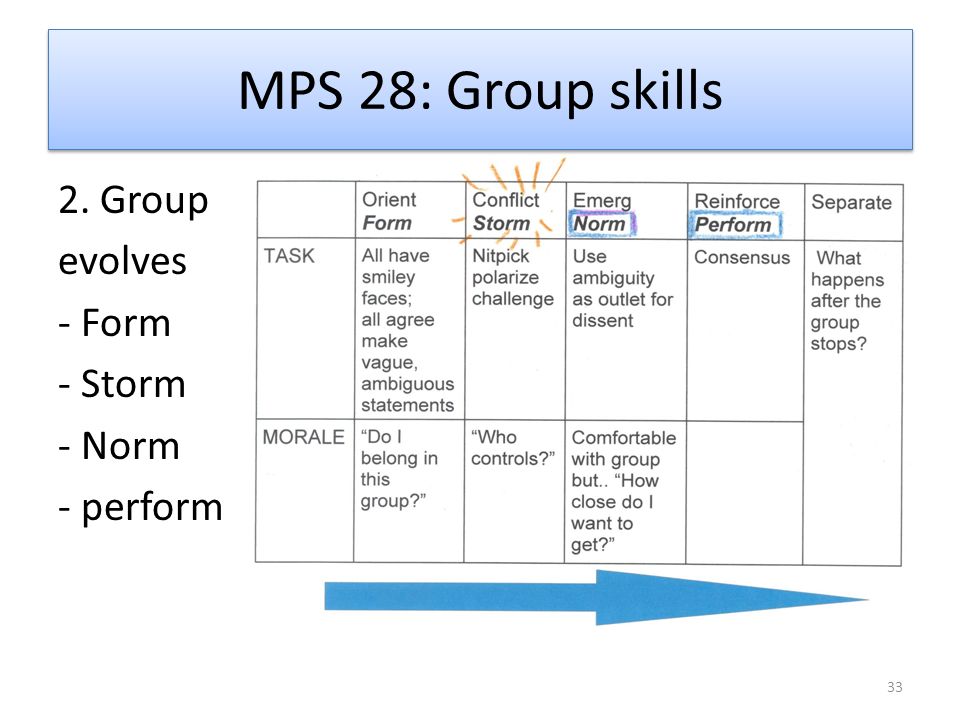 mps 28 group skills donald r woods chemical engineering mcmaster form storm norm perform ppt