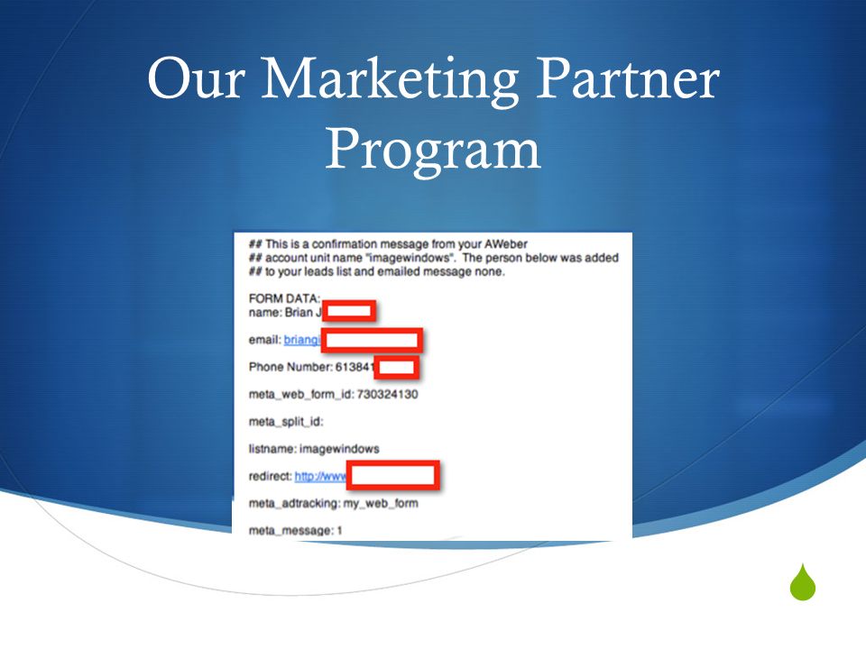  Our Marketing Partner Program