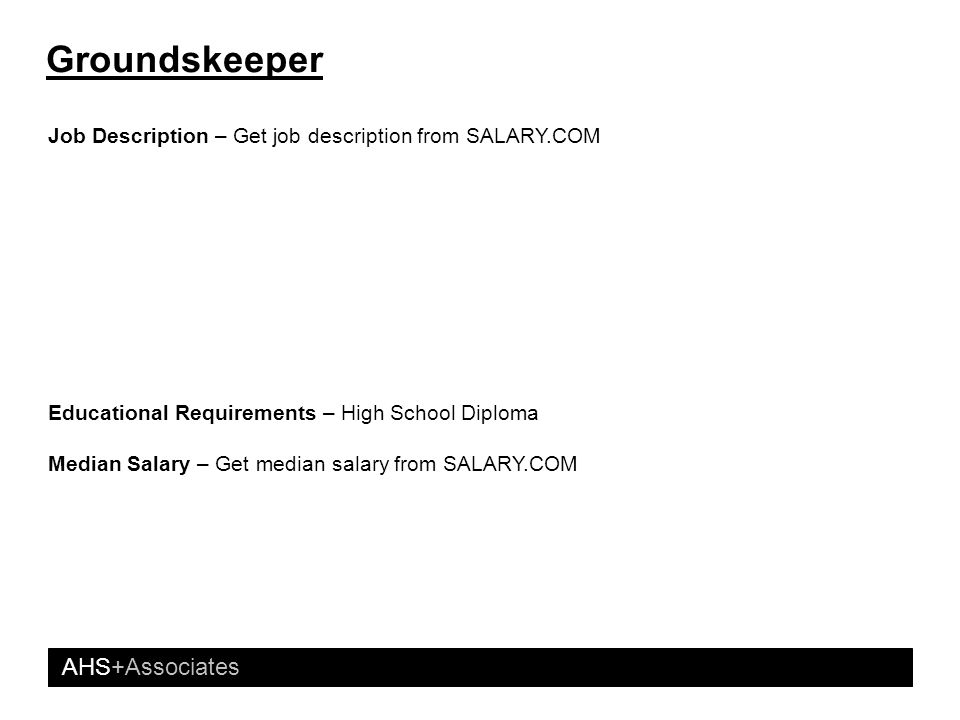 ahs associates construction industry careers your name here ppt salary com