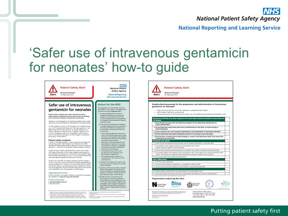 Gentamicin package insert