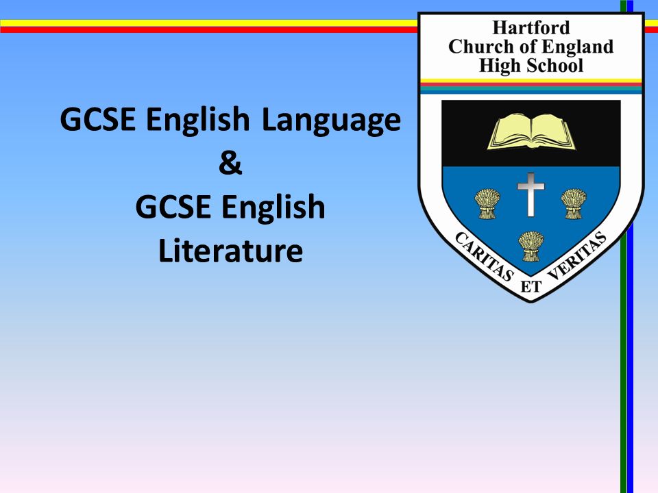 GCSE English Language & GCSE English Literature