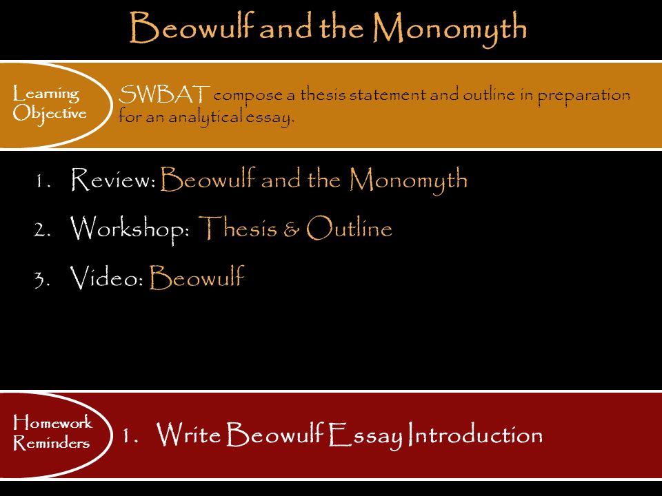 Beowulf theme analysis essay