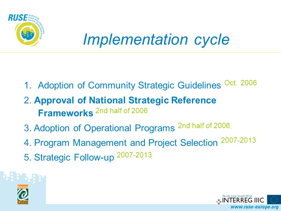 1.Adoption of Community Strategic Guidelines Oct