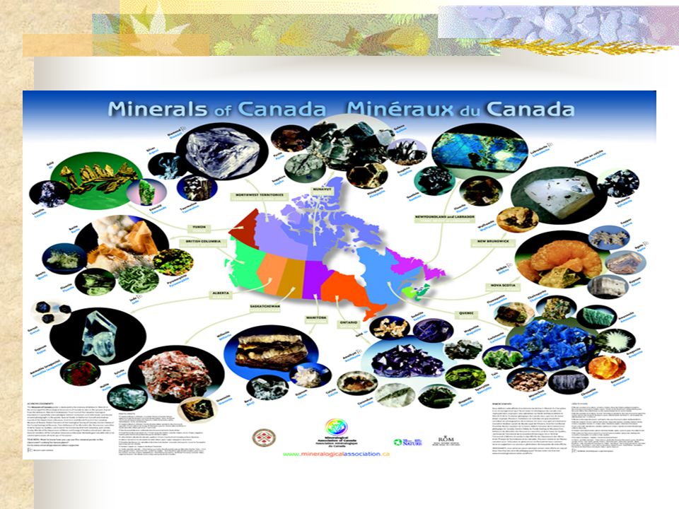 The Canadian Shield contains much of Canada’s mineral wealth, including diamonds.