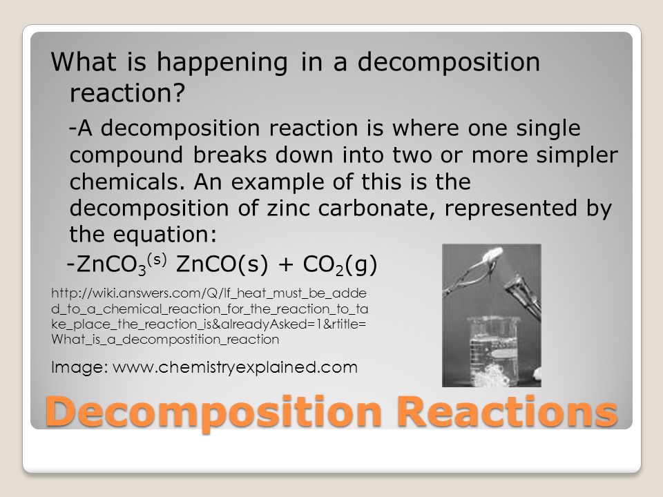Synthesis Reactions What is happening in a synthesis reaction.