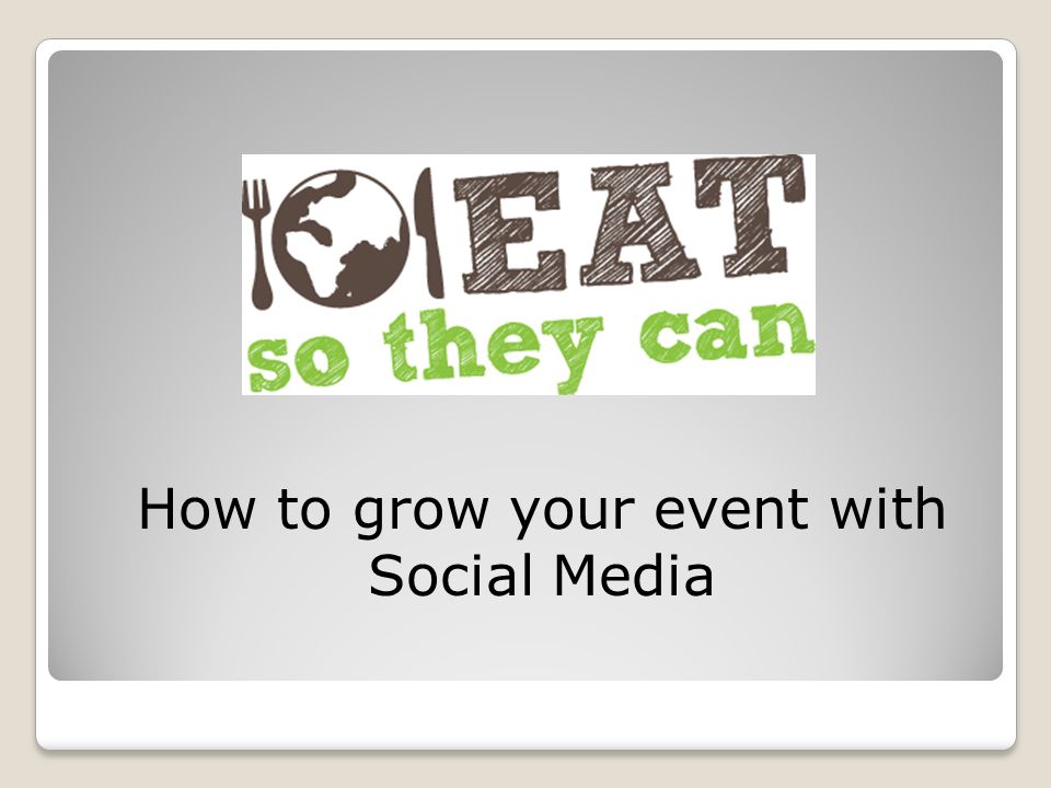 How to grow your event with Social Media