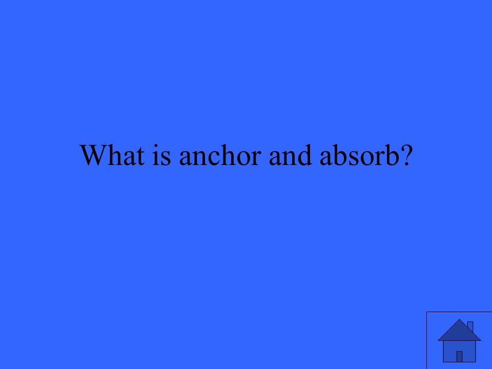 What is anchor and absorb