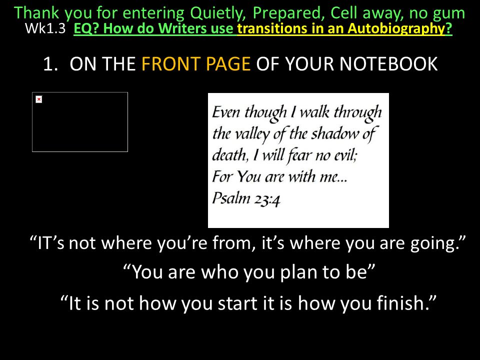 autobiography powerpoint template