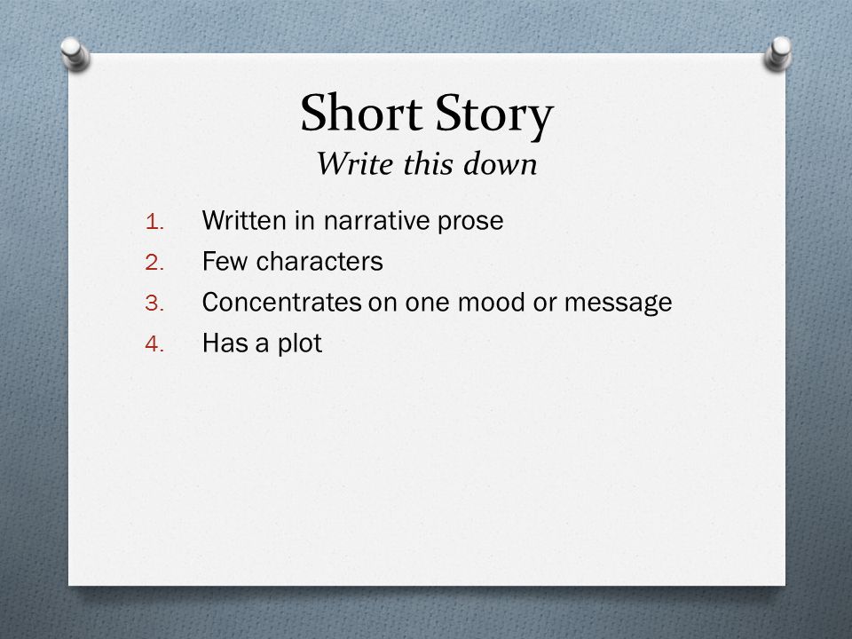 How to write a story for school