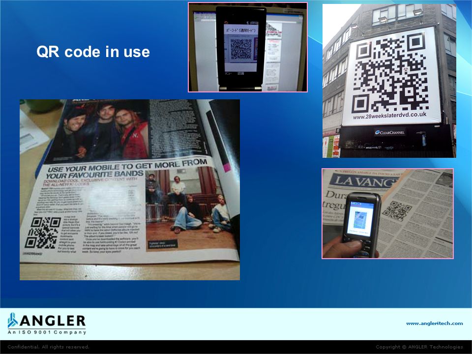QR code in use