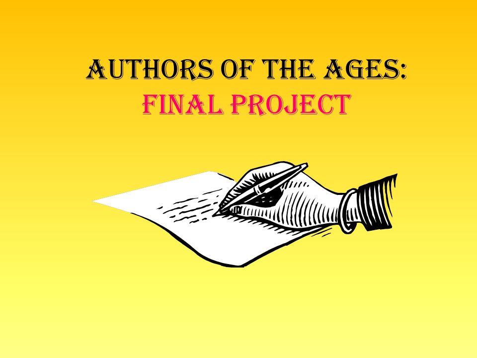 Authors of the Ages: Final Project
