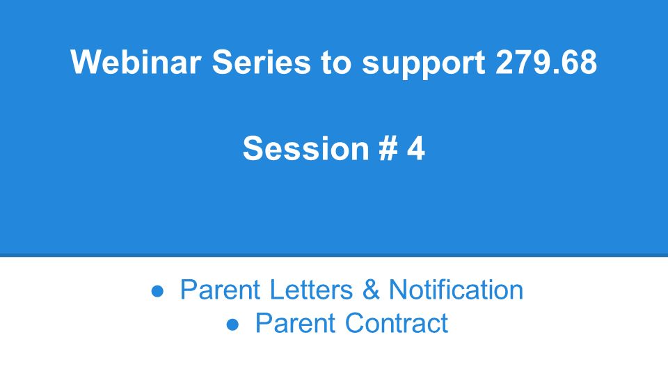 notification letters