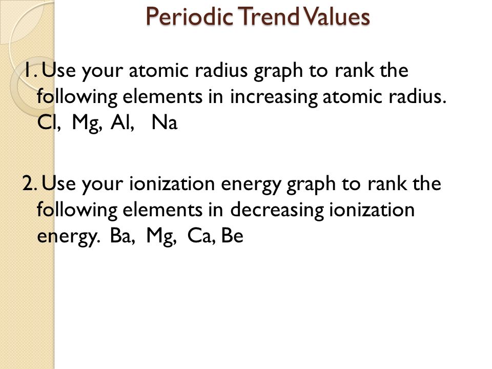 Section 6 3 Periodic Trends Worksheet Answers Ukrobstep Com 6 3 Periodic Trends Worksheet Answers Chemistry