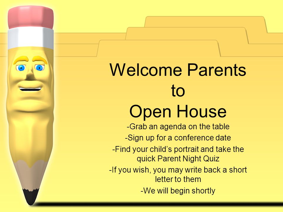 open house letters