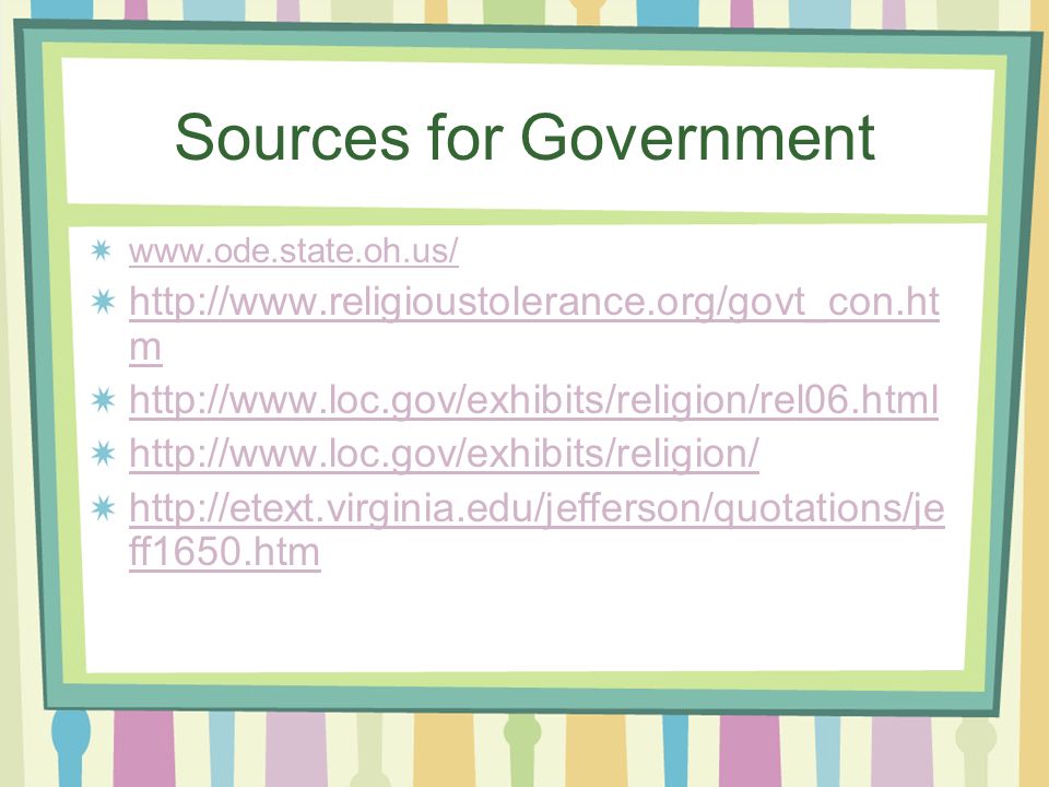 Sources for Government     m ff1650.htm