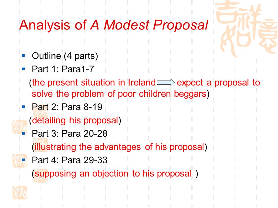 an analysis of a modest proposal by irishman jonathan swift an analysis of a modest proposal by irishman jonathan swift