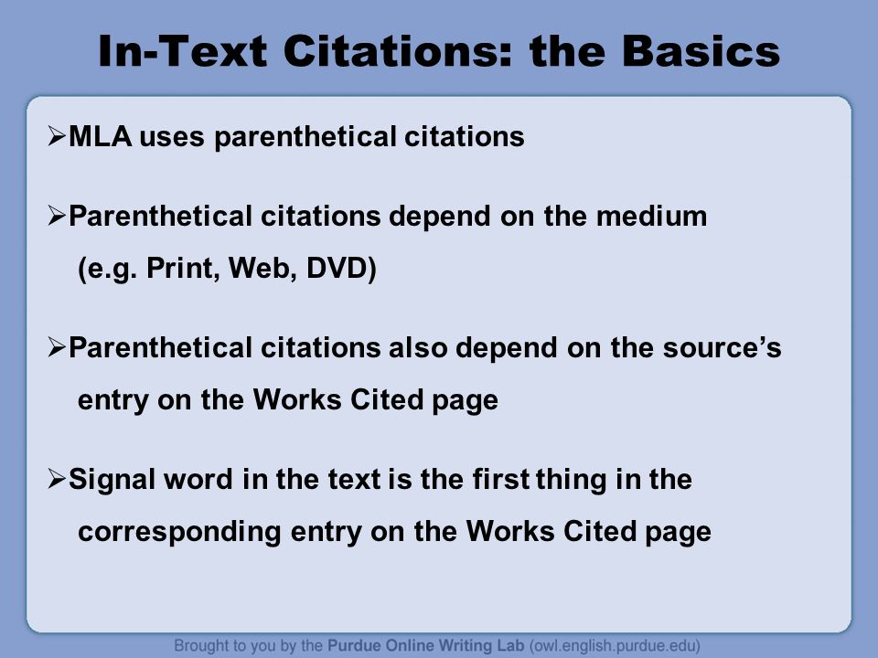 mla 2009 formatting and style guide abridged from ppt download in text citation in mla
