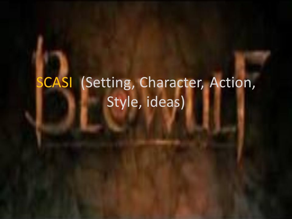 SCASI (Setting, Character, Action, Style, ideas)