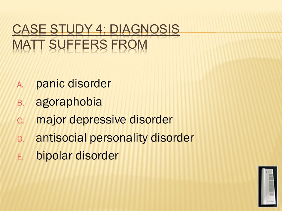 case study of someone with major depressive disorder Start studying major depression case study learn vocabulary, terms, and more with flashcards, games, and other study tools. case study of someone with major depressive disorder Start studying major depression case study learn vocabulary, terms, and more with flashcards, games, and other study tools.