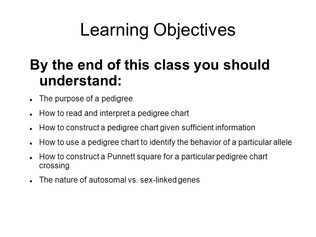 how to read a pedigree chart
