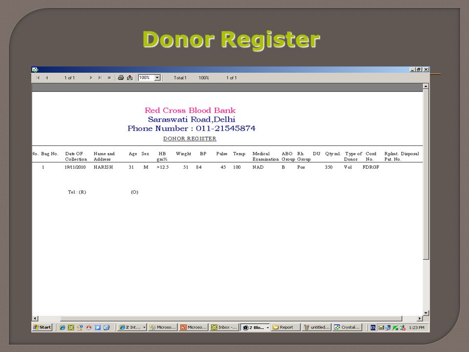 Donor Register