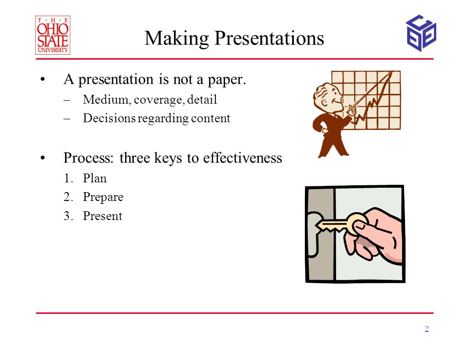 making a presentations