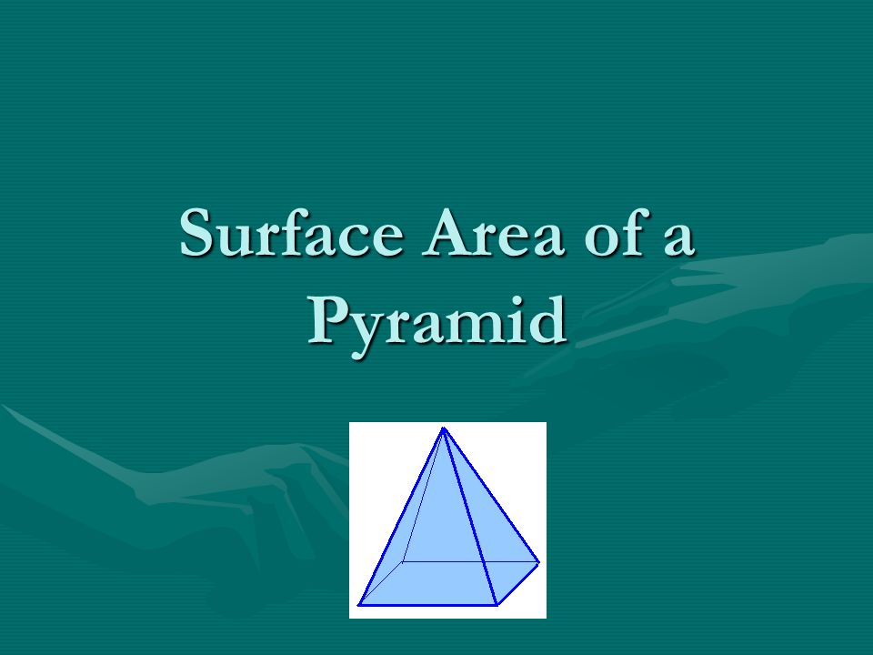 Surface Area of a Pyramid