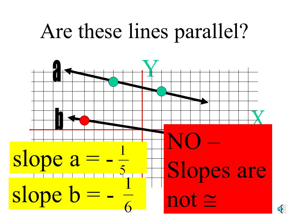 What do you notice about the slopes of these two lines.