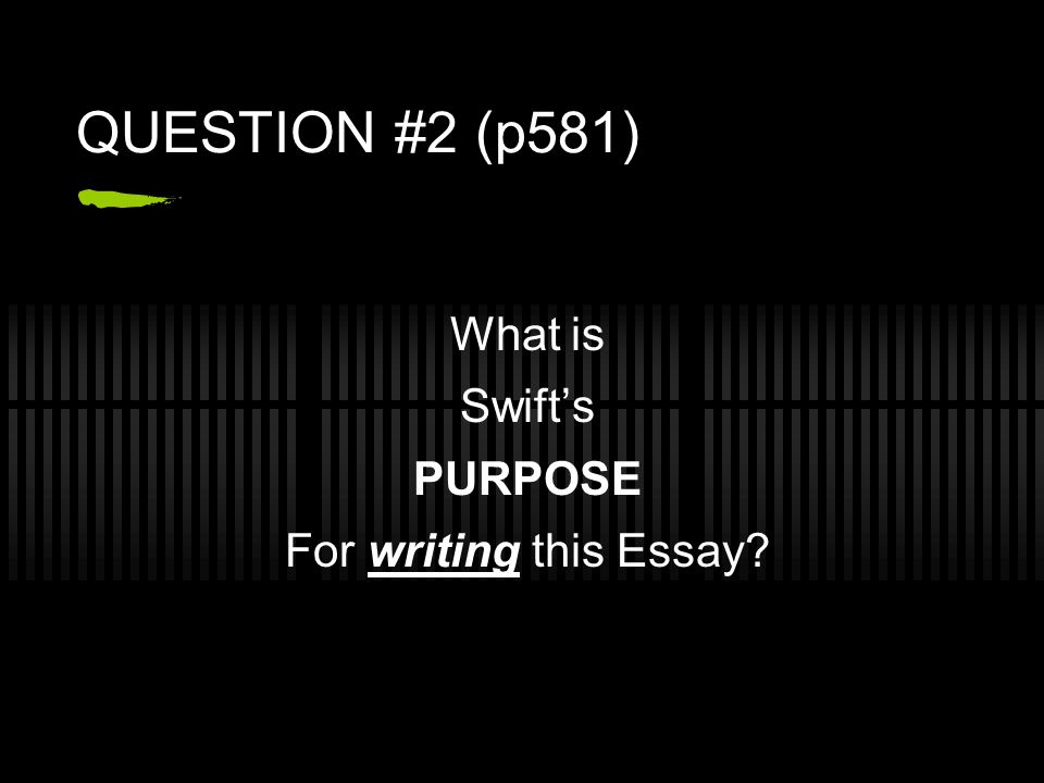My Modest Proposal Essay