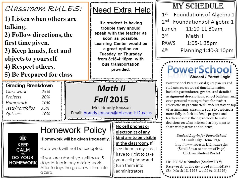 Math II Fall 2015 Mrs.