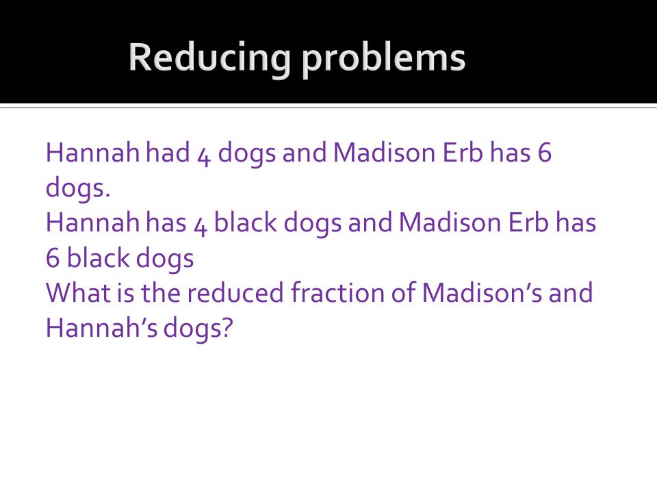 Hannah had 4 dogs and Madison Erb has 6 dogs.