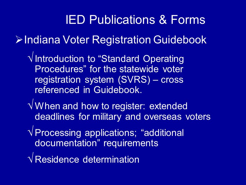 election resources introduction to ied the election division is a bi indiana absentee ballot form