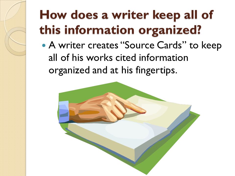 source cards composition and literature what is a works cited page how is works cited page organized