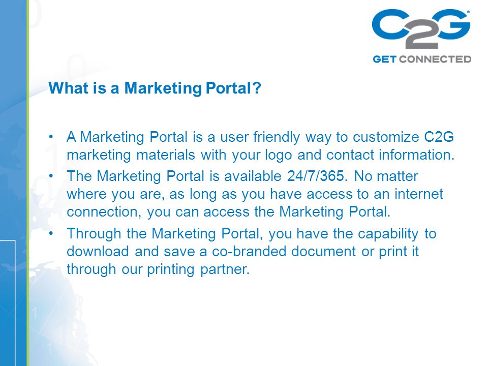 What is a Marketing Portal.