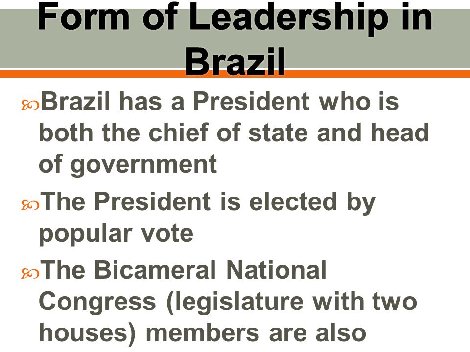 with an elbow partner compare the two types of government below what is the form of government in brazil