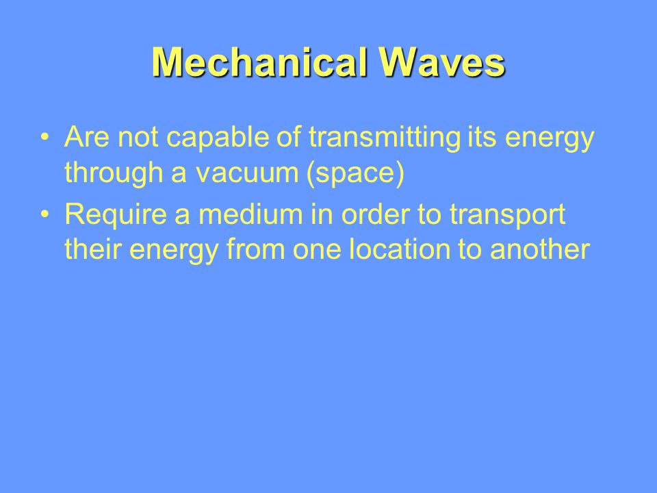 What is a medium of a wave?
