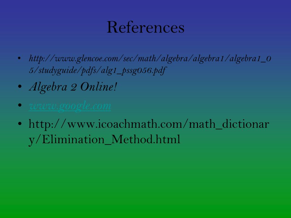 References   5/studyguide/pdfs/alg1_pssg056.pdf Algebra 2 Online.
