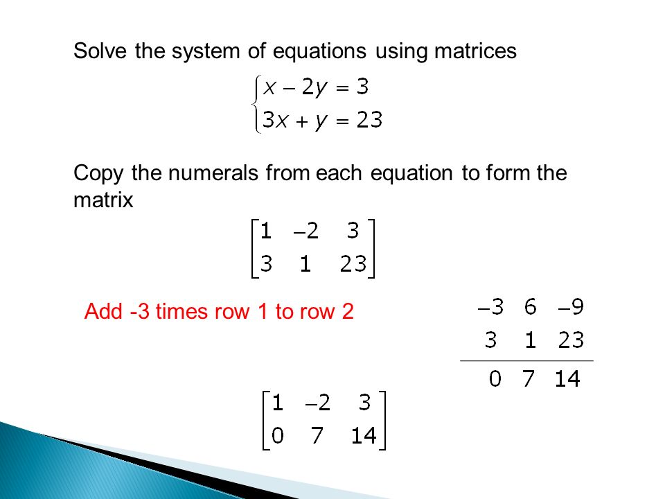 System Of Equations Solver Matrix Talkchannels Solving System Of Equations Using Matrices In This Lesson We