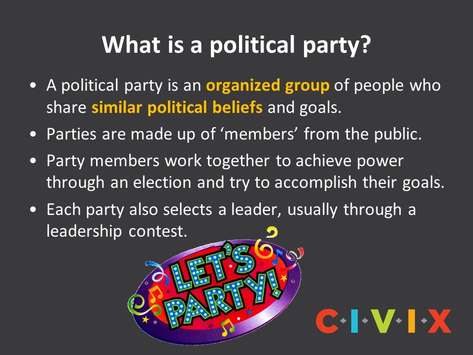 how are political parties organized