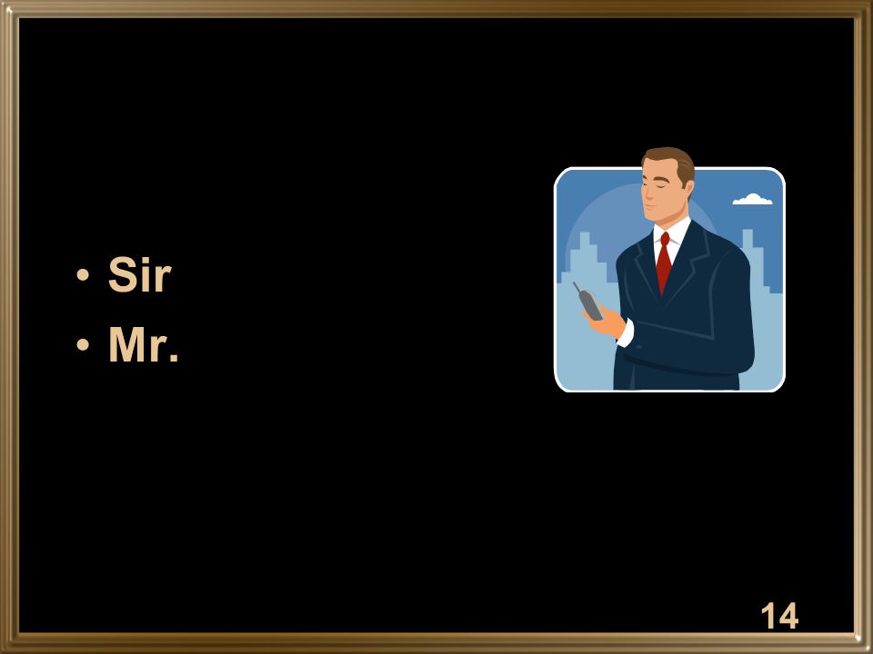 Sir Mr. 14