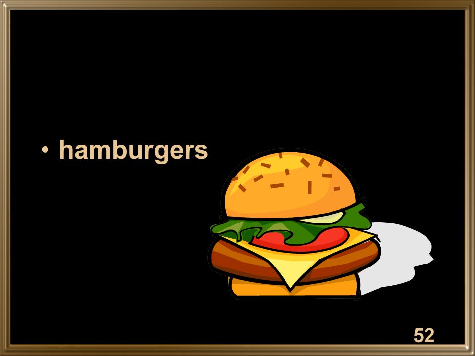 hamburgers 52