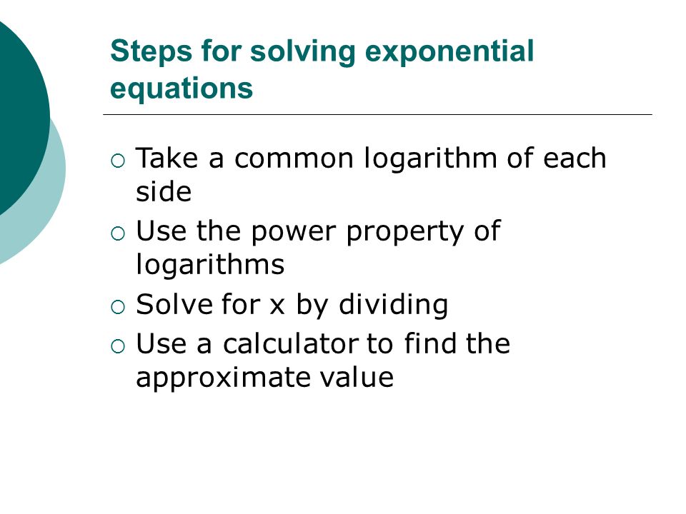 Exponential Equations Calculator Talkchannels 11 3 Exponential And Logarithmic Equations Change Of Base